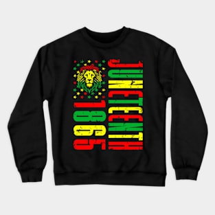 Afro American Juneteenth Lion Africa Black History USA Tee Crewneck Sweatshirt